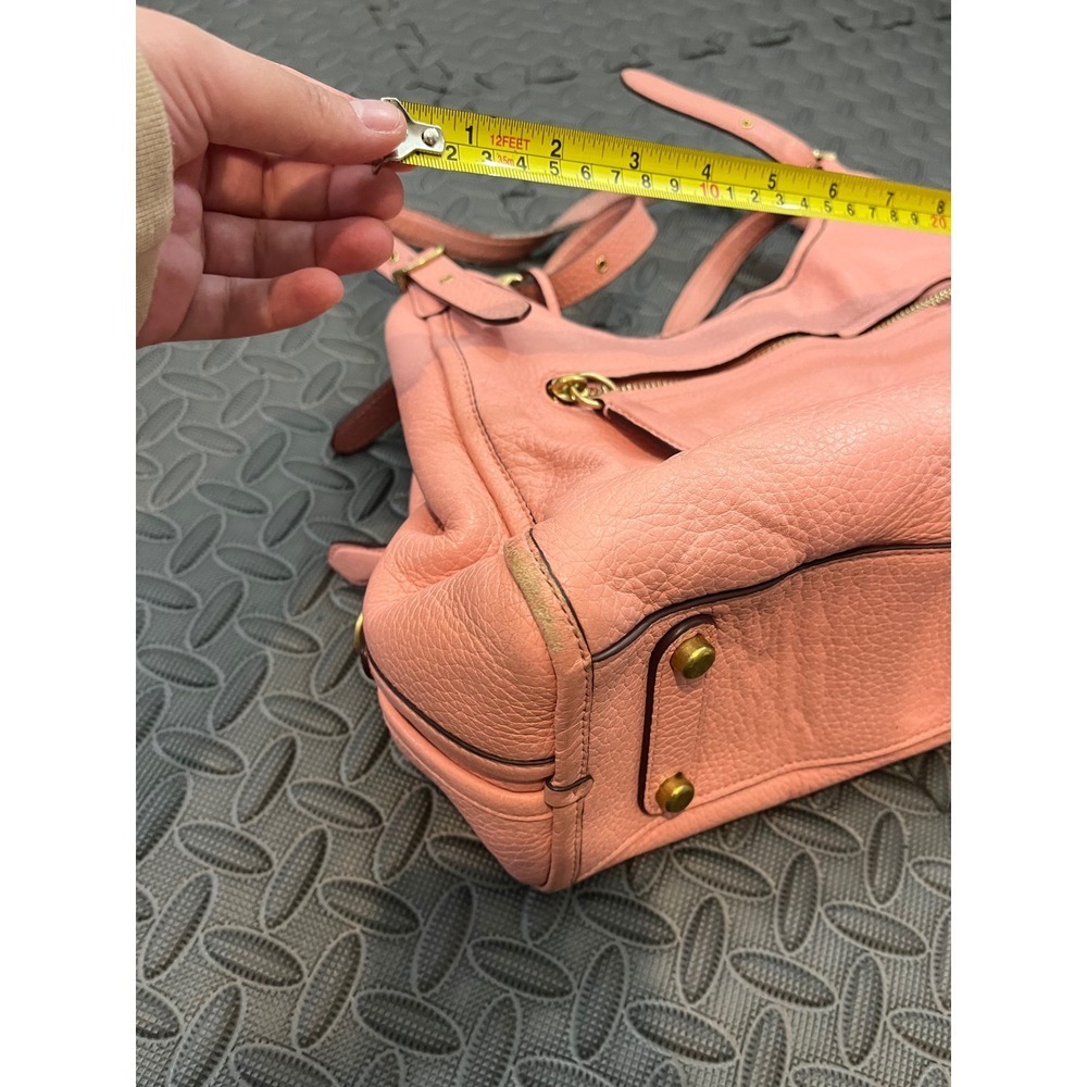 Coach Lori Shoulder Bag Womens Candy Pink Pebbled Leather Gold C Purse C4824 - Picture 11 of 14